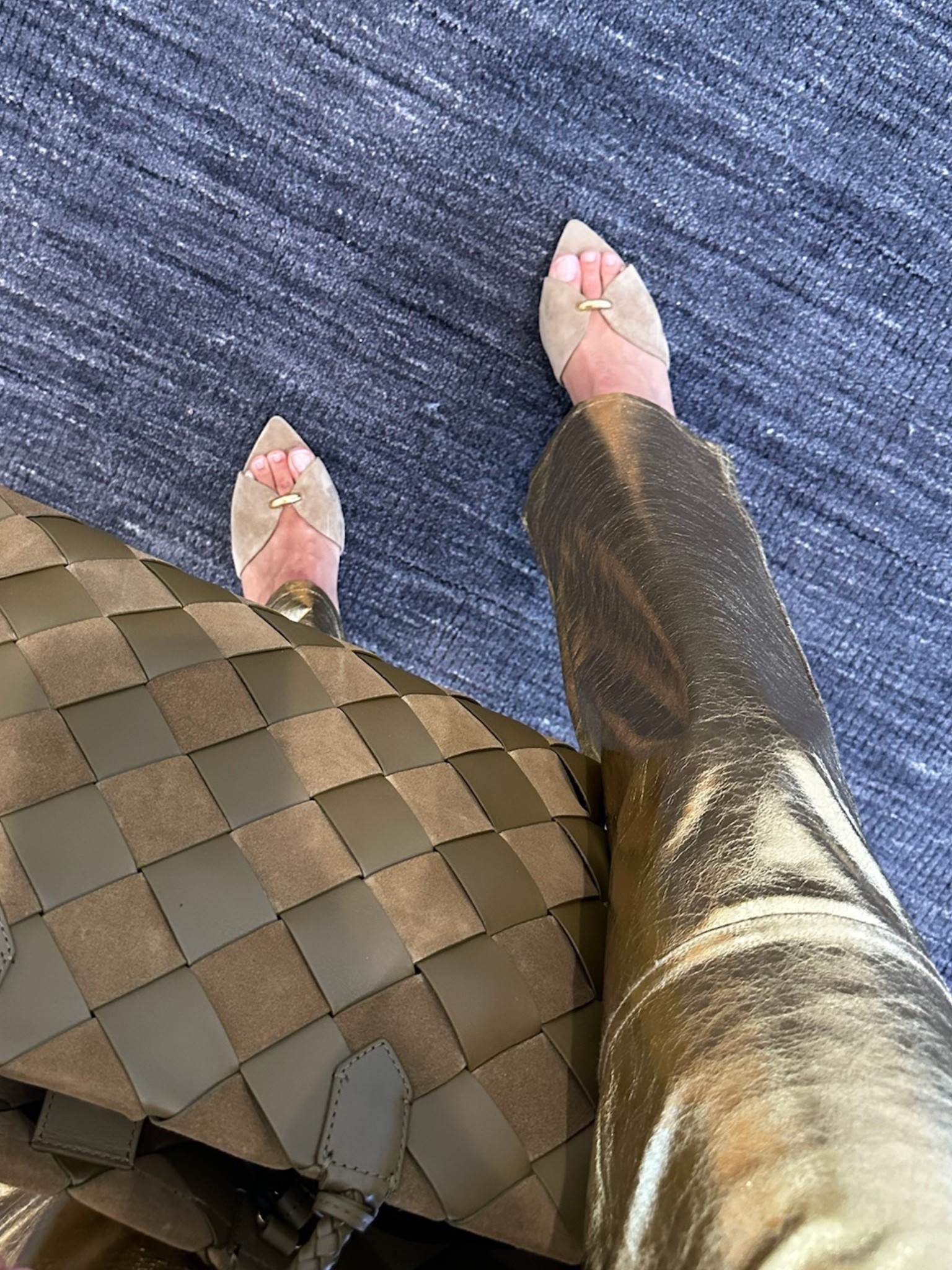 This bag is woven leather & suede. Obsessed. 🤍

#LTKSeasonal #LTKItBag #LTKWorkwear