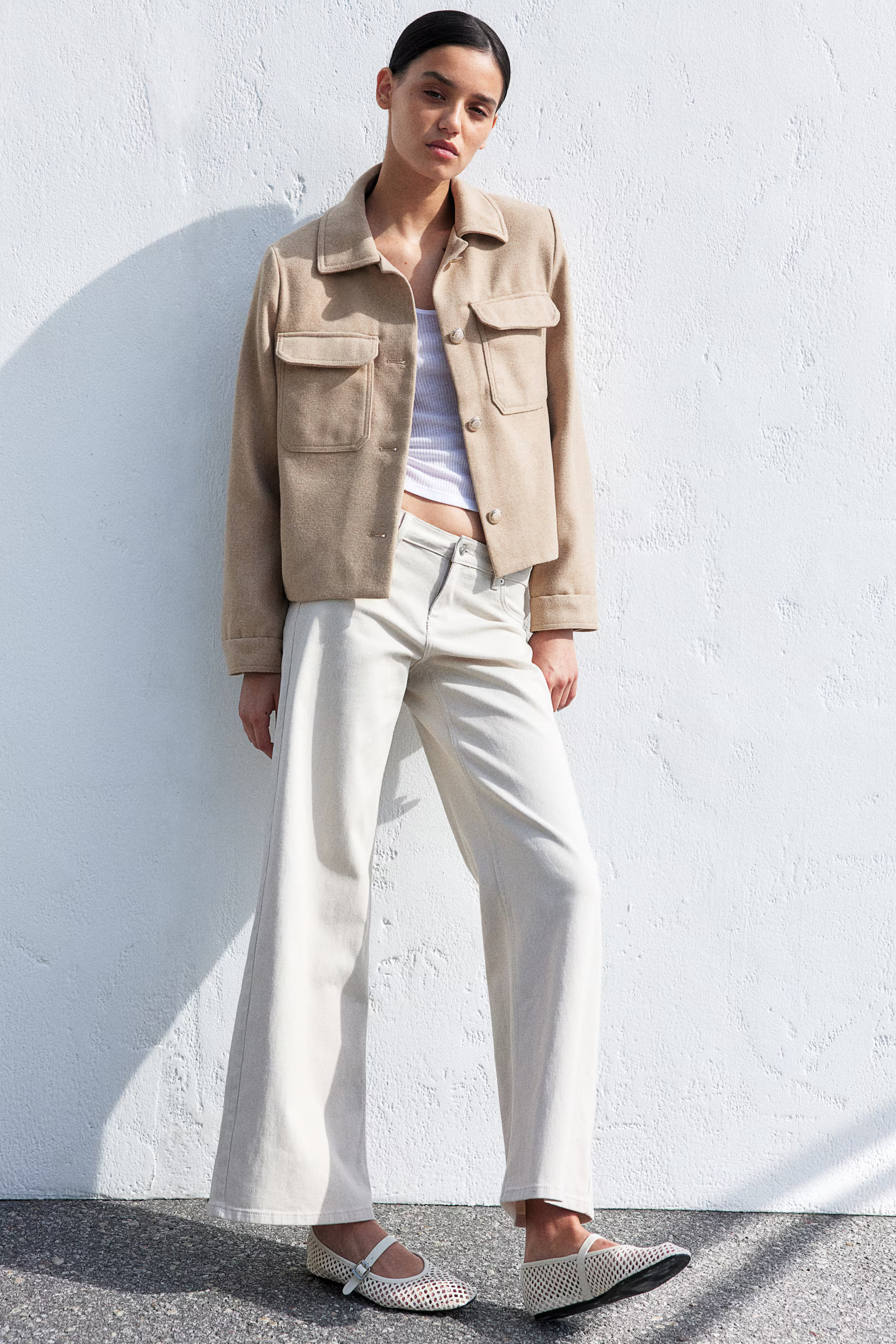 Brushed-finish jacket | H&M (US + CA)