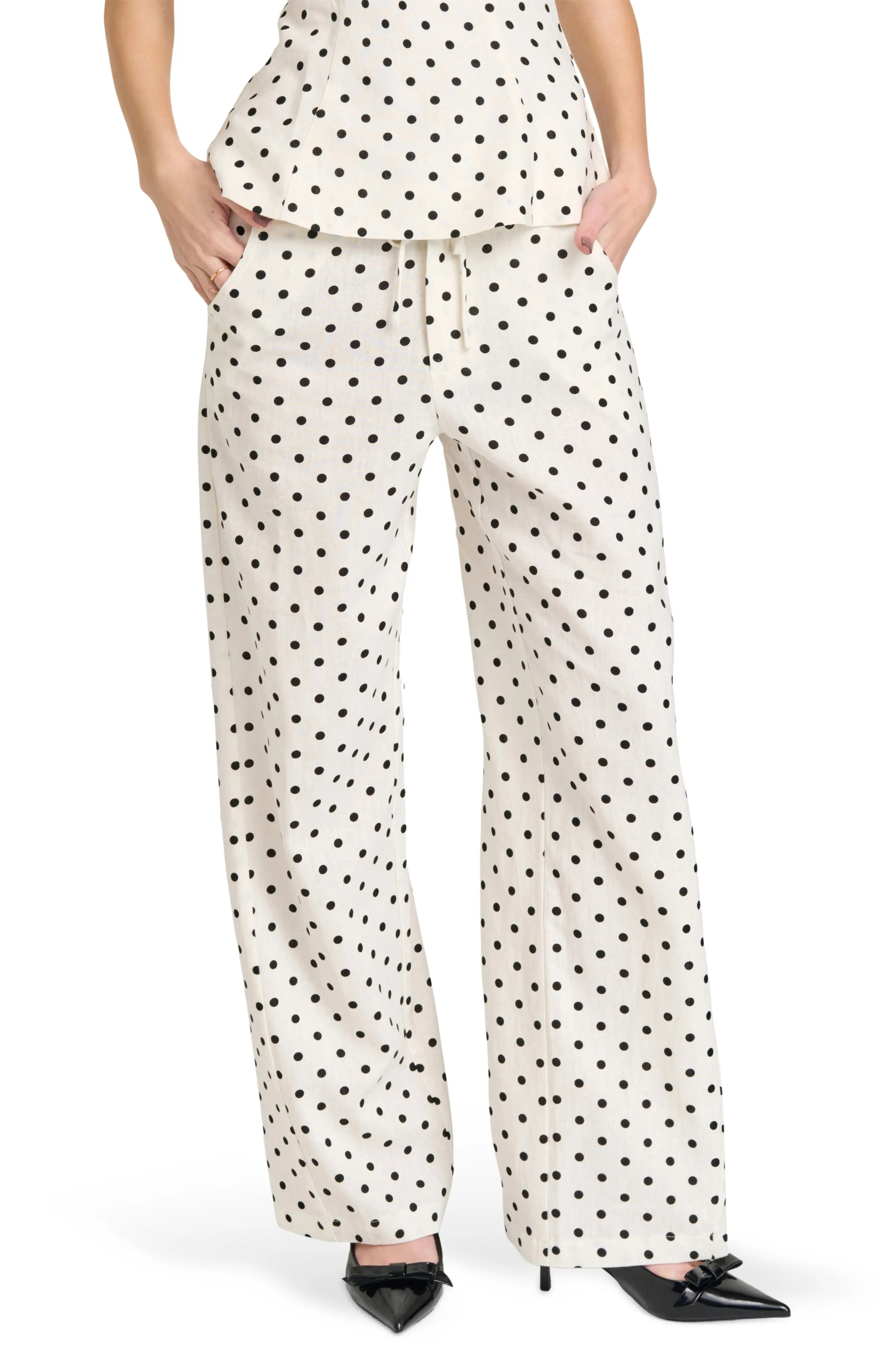 Lilah Polka Dot Wide Leg Pants (Women) | Nordstrom | Nordstrom