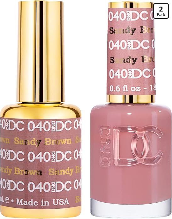 DND Gel Polish Set, Brown Collection, UV/LED GelPolish and Air Dry Nail Lacquer, Matching Chip-Fr... | Amazon (US)