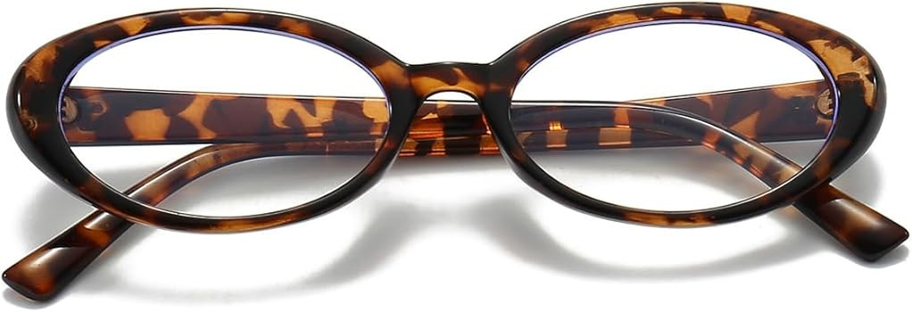 JOVAKIT Oval Blue Light Blocking Glasses for Women Men Vintage Fashion Small 90s Retro Oval Frame... | Amazon (US)
