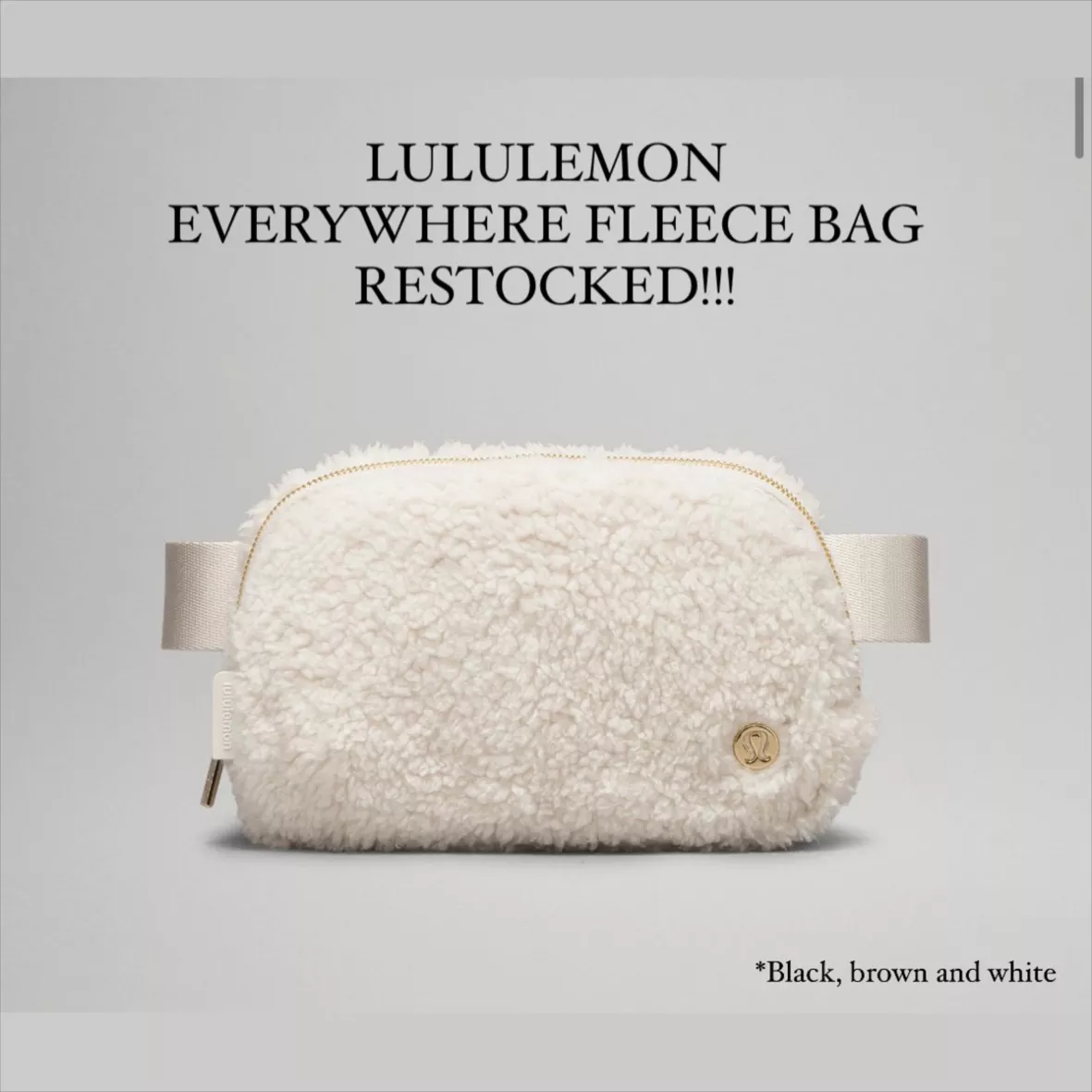 The Lululemon Everywhere Belt Bag Fleece Has Been Restocked