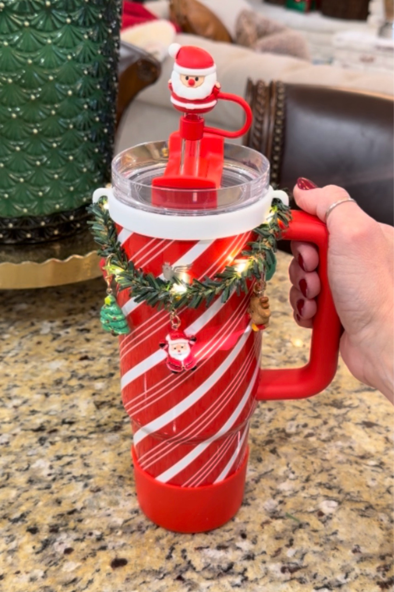 This takes decorating a tumbler to a whole new level! Lights, garland, charms, and more 🎄🤣♥️

#LTKGiftGuide #LTKSaleAlert #LTKHoliday