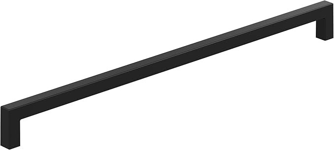 Amerock BP36911FB Matte Black Cabinet Pull | 12-5/8 inch (320mm) Center-to-Center Cabinet Hardwar... | Amazon (US)