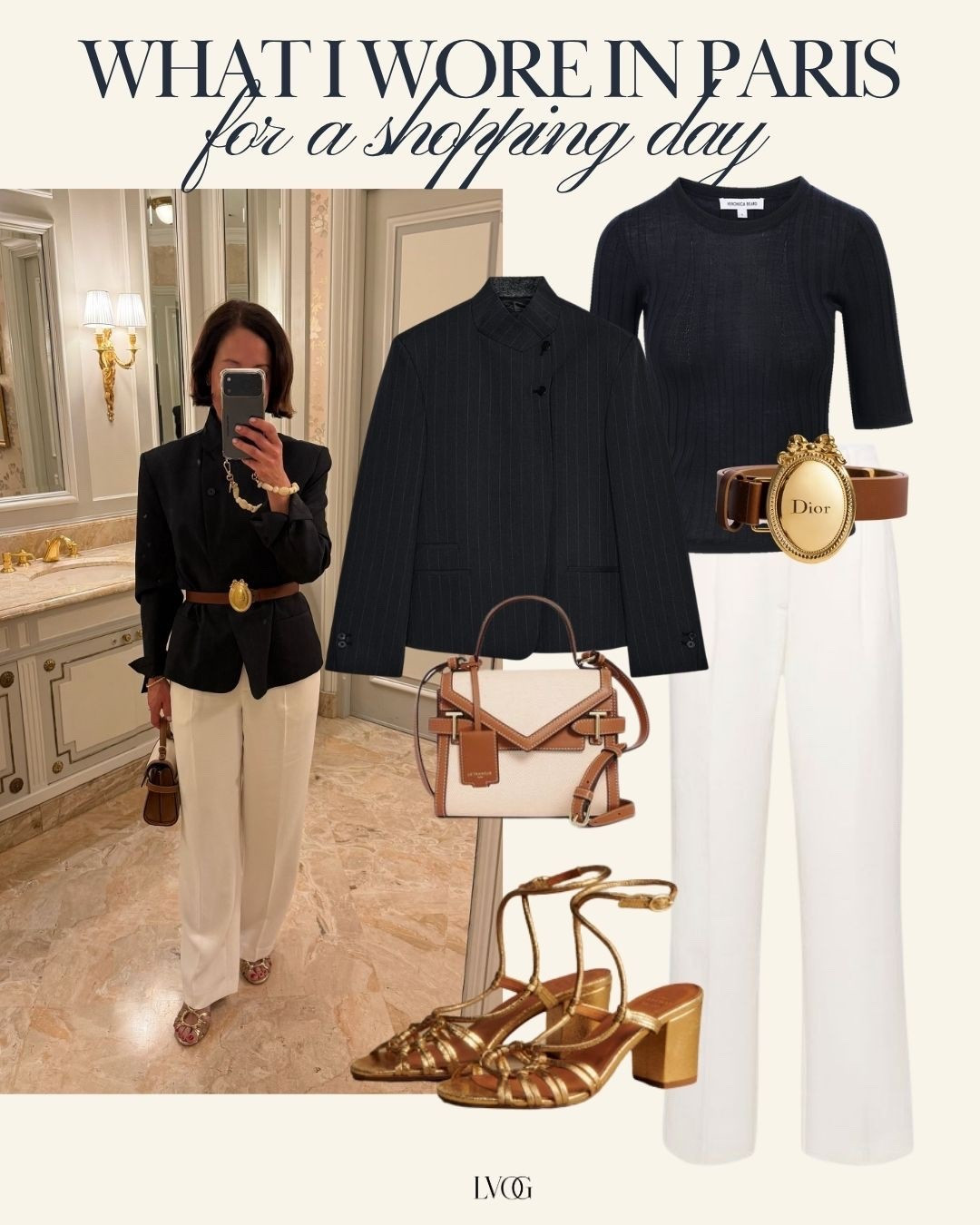 Shopping day in Paris outfit - love this belt styled with the blazer 

#LTKootd #LTKSeasonal #LTKTravel