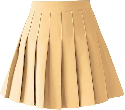 TONCHENGSD Women's High Waist Pleated Mini Skirt Skater Tennis Skirt | Amazon (US)