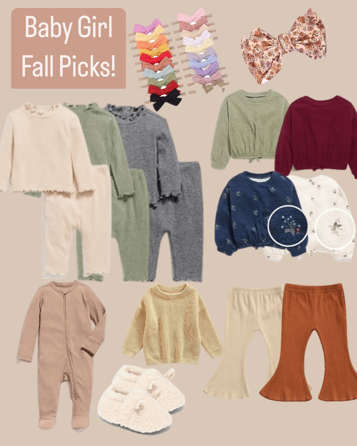 Baby Girl Picks for Fall! Flare pants, Sherpa booties, knit pjs and more! Old Navy is 30% off everything today including sale! 

#LTKbaby #LTKSeasonal #LTKkids