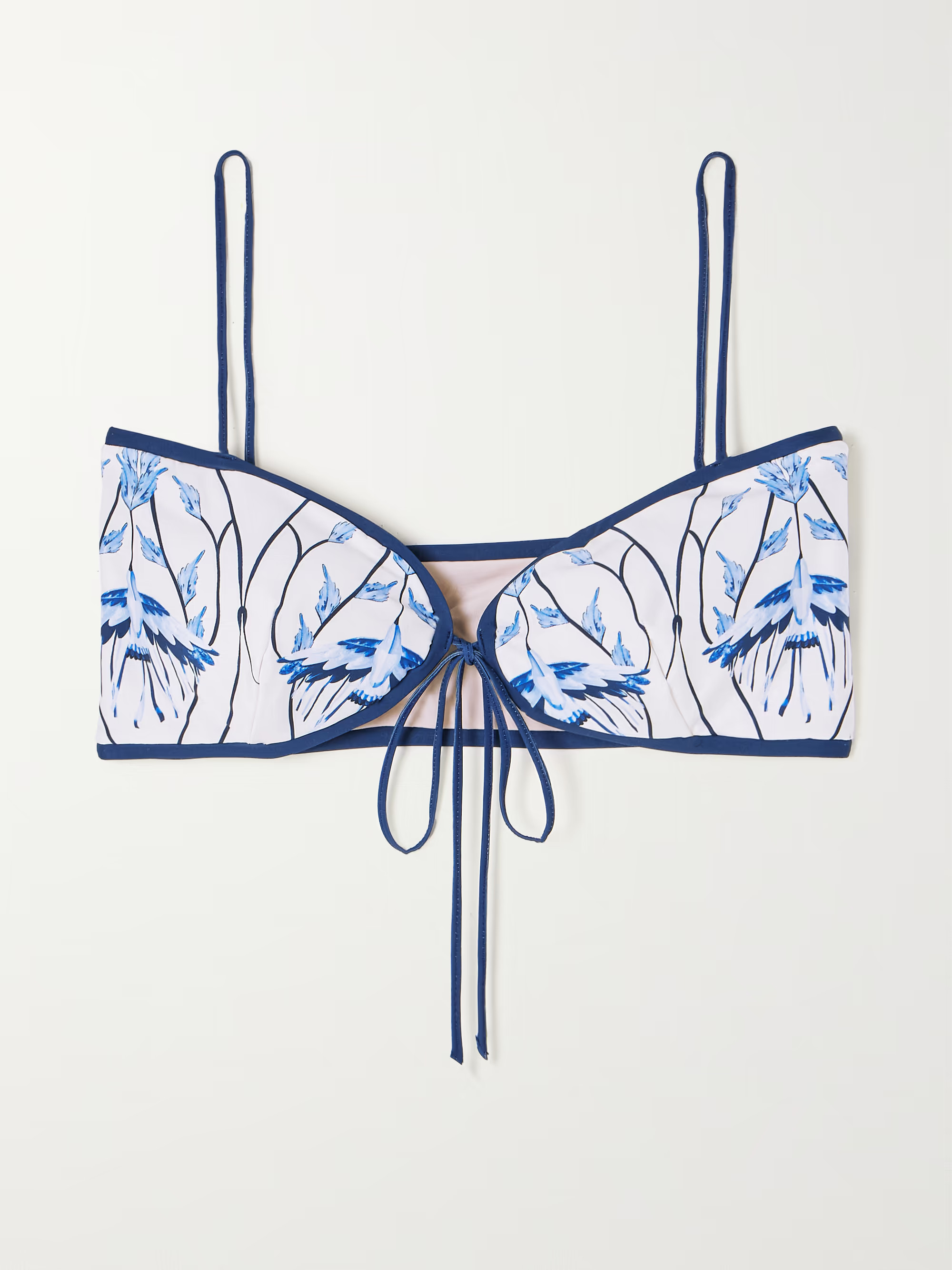 Margaret Cometa printed recycled bikini top | NET-A-PORTER (US)
