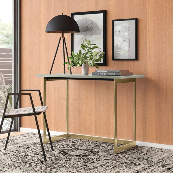 Celetha Metal Base Writing Desk | Wayfair North America
