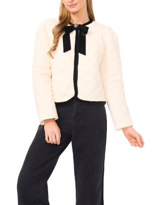 Quilted Bow Trim Jacket | Bloomingdale's (US)