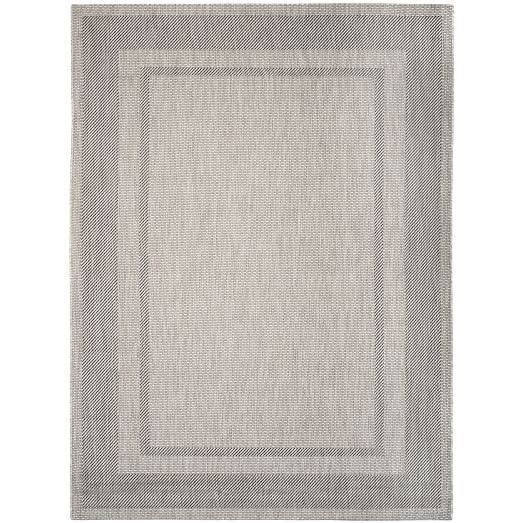 Optic Bordered Indoor/Outdoor Rug | West Elm (US)