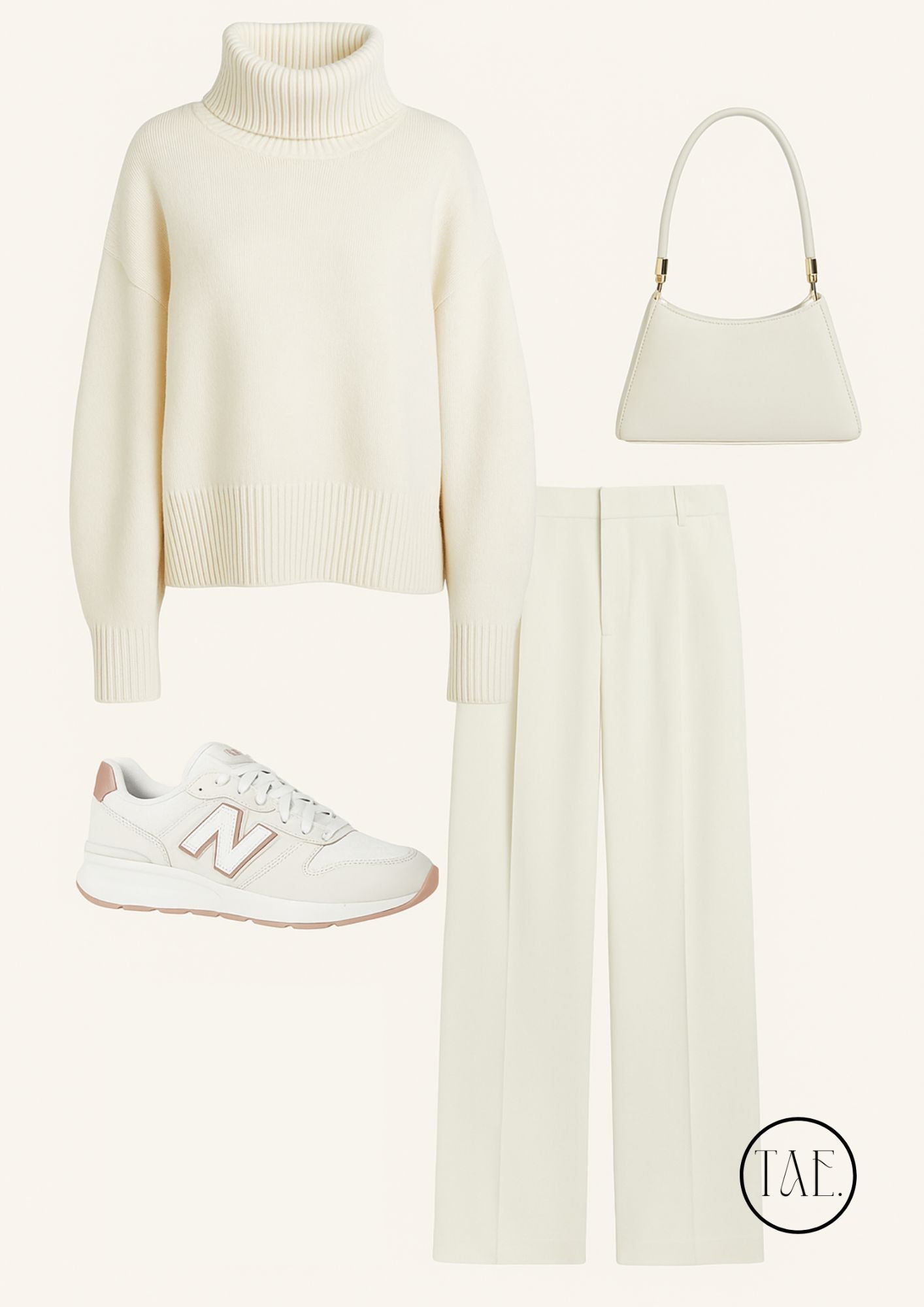 An all-white winter look that’s chic, minimal, and timeless 🤍 This cozy turtleneck paired with tailored cream trousers creates the perfect balance of elegance and comfort, while the New Balance sneakers add a sporty, effortless touch. Finish it off with a structured white bag for that polished aesthetic. Perfect for coffee runs, casual days out, or a luxe travel outfit ✨
#WinterOutfitInspo
#ChicWinterStyle
#AllWhiteOutfit
#MinimalistStyle
#CozyChic
#WinterWardrobeGoals
#LuxeMinimalism
#CasualChicLook
#PinterestStyleInspo
#AestheticEnthusiast
#OOTDInspo
#NeutralOutfitIdeas
#ColdWeatherStyle
#EffortlessElegance
#MonochromeStyle
#WinterStreetStyle
#ClassicAndChic
#PinterestOutfitIdeas
#WinterFashionAesthetic
#LuxuryEveryday


#LTKSeasonal #LTKFallSale #LTKStyleTip