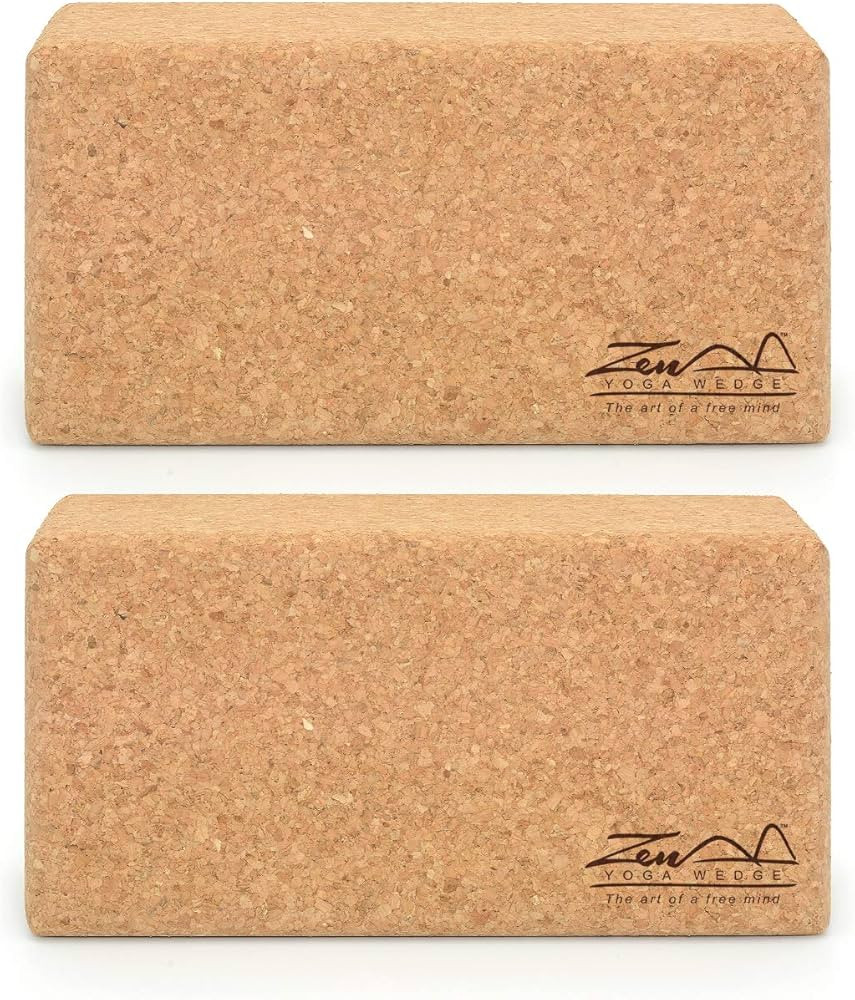 2 Pack Premium Cork Yoga Blocks 100% Natural Professional Bricks for Yoga, Pilates, Home Exercise... | Amazon (FR)
