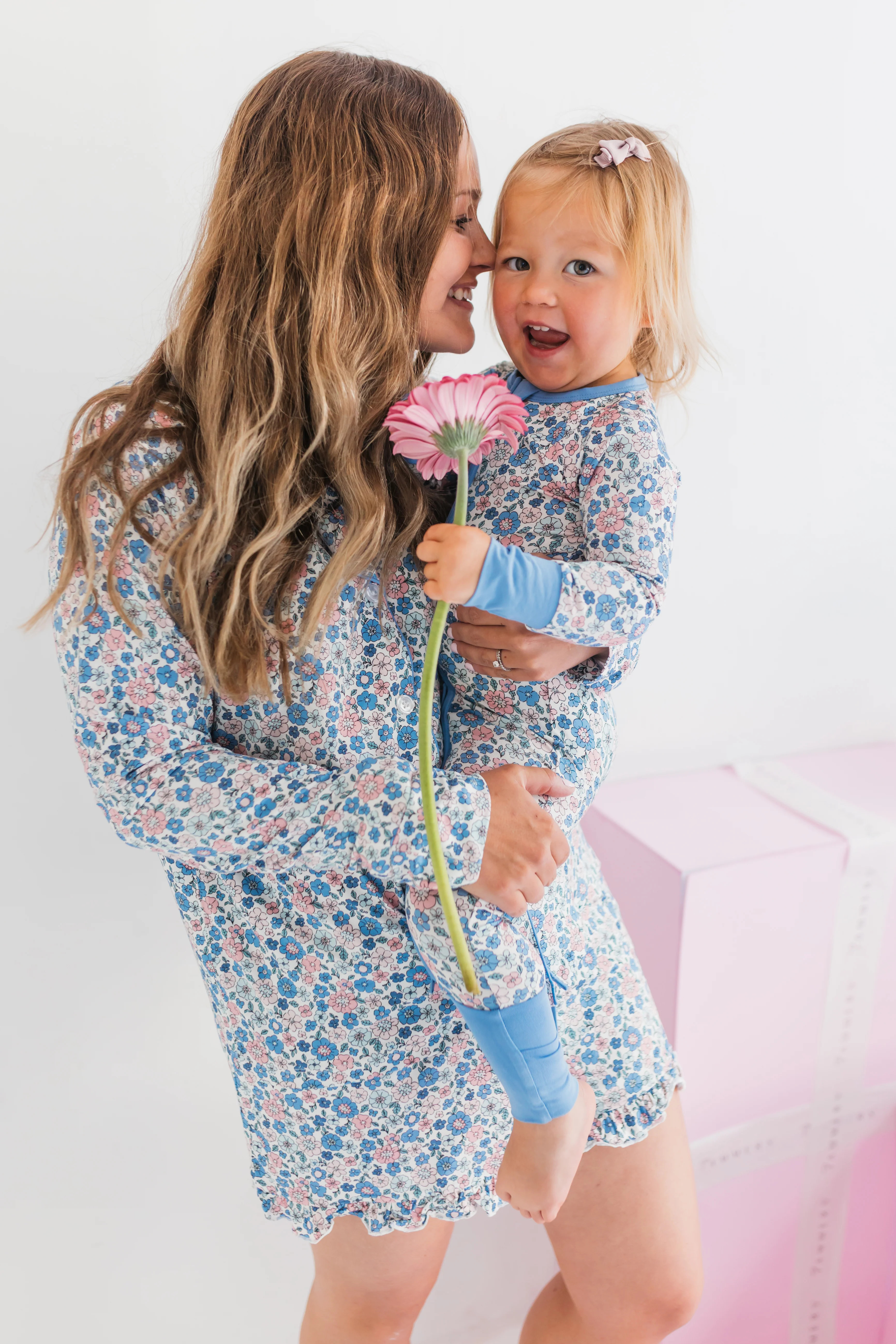 Lily Floral Women's Long Sleeve Short Set | In My Jammers