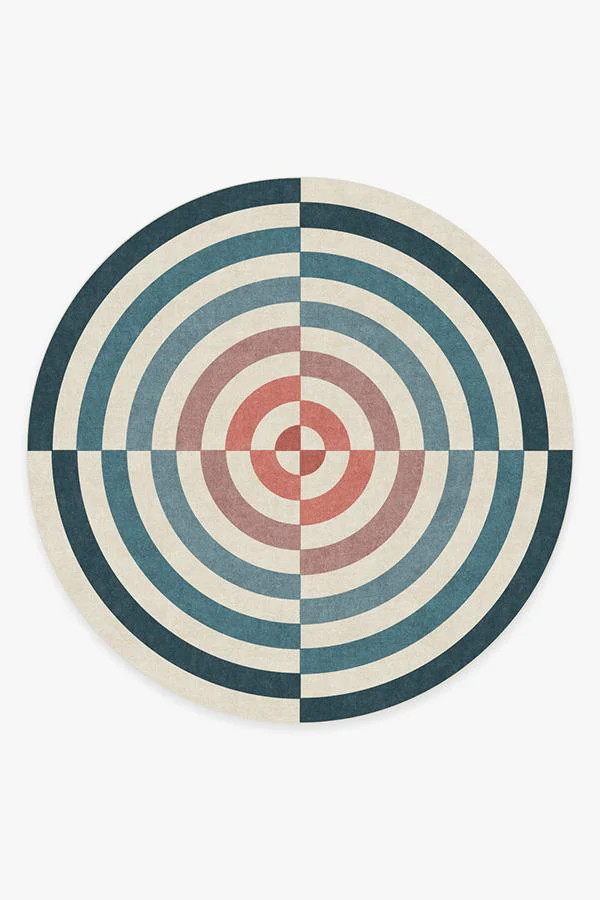 Jonathan Adler Op Art Teal Rug | Ruggable | Ruggable