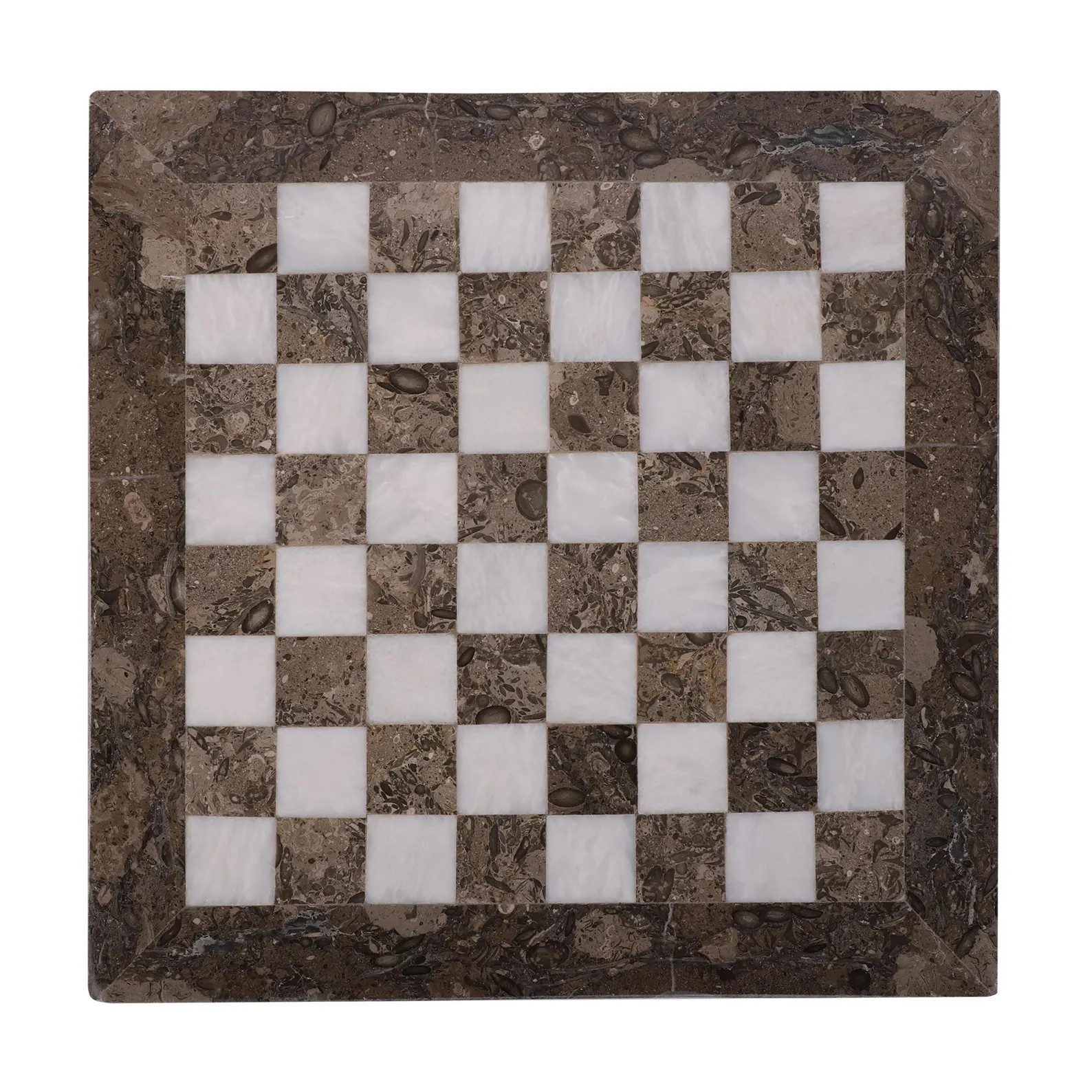 Handmade Marble Chess Set: Oceanic Grey & White Stone Board | Etsy (US)