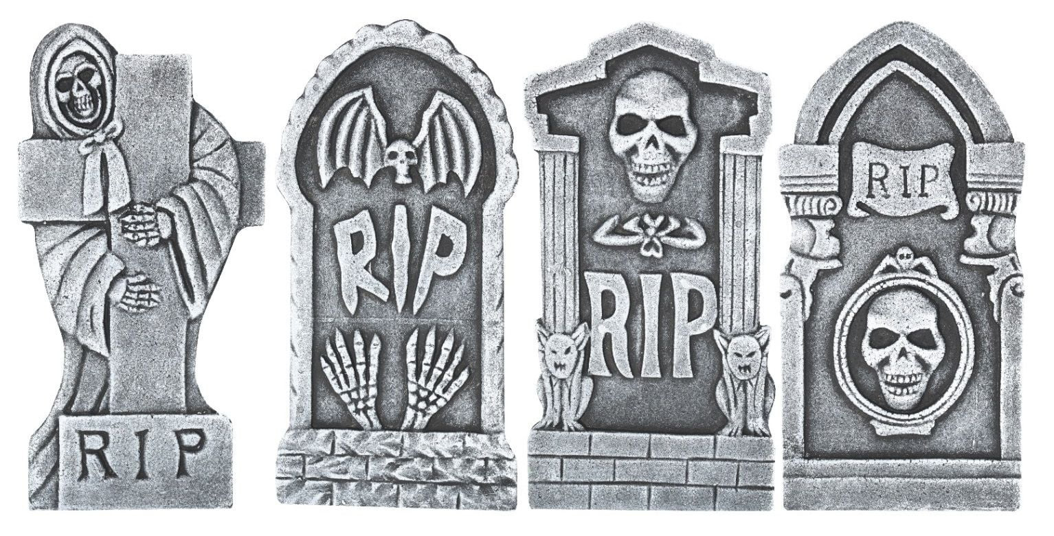 Way To Celebrate Halloween Decoration Tombstone Set | Walmart (US)
