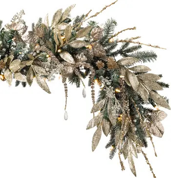Balsam Hill Pre Lit Champagne & Crystal Artificial Garland | Nordstrom | Nordstrom
