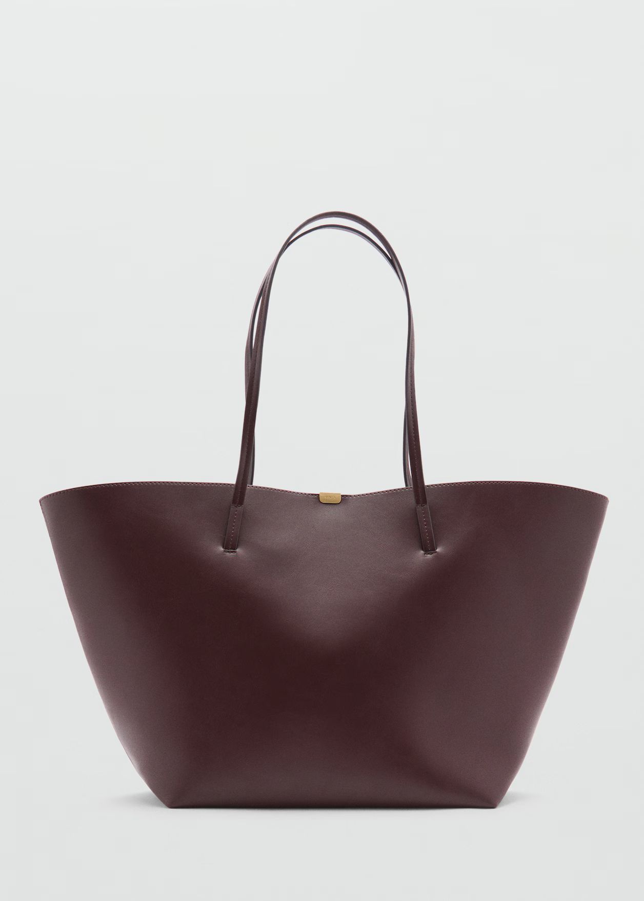 Metal detail shopper bag | MANGO (UK)