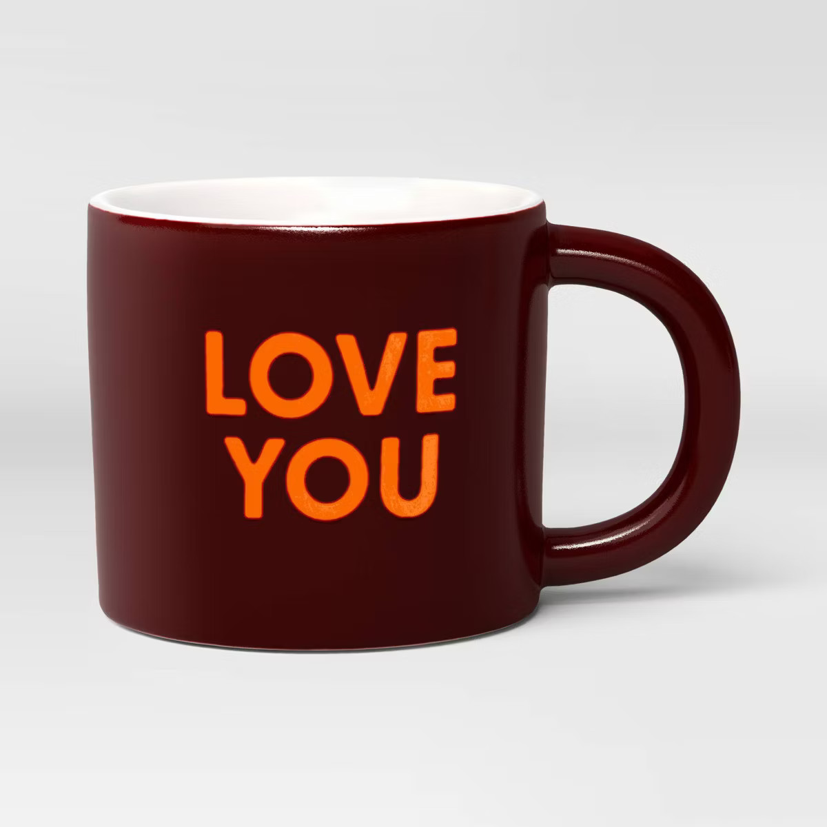 16oz Stoneware Love You Mug Maroon - Room Essentials™ | Target