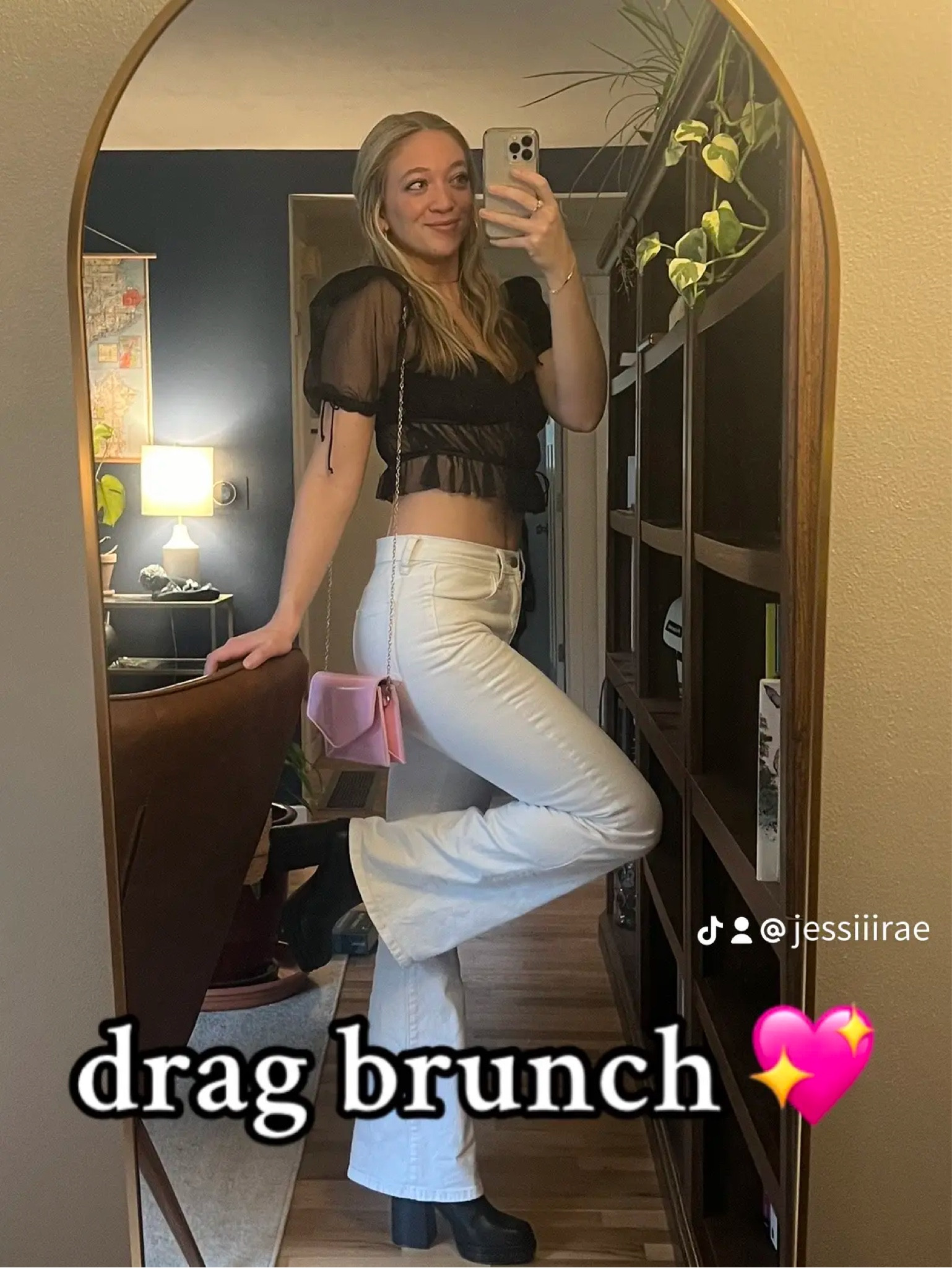 Wore this outfit to drag brunch! Perfect for a spring transition outfit. I wore a teddy jacket over the puff sleeve top and it was perfect! 

Brunch outfit, spring outfit, jeans, white jeans, puff sleeve, pink purse

#LTKparties #LTKSeasonal #LTKstyletip
