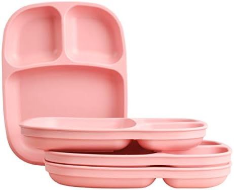 Re-Play Recycled Products, Set of 4 (10" Divided Tray, Blush) | Amazon (US)