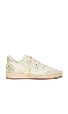 Golden Goose Ballstar Sneaker in Eggnog & White from Revolve.com | Revolve Clothing (Global)