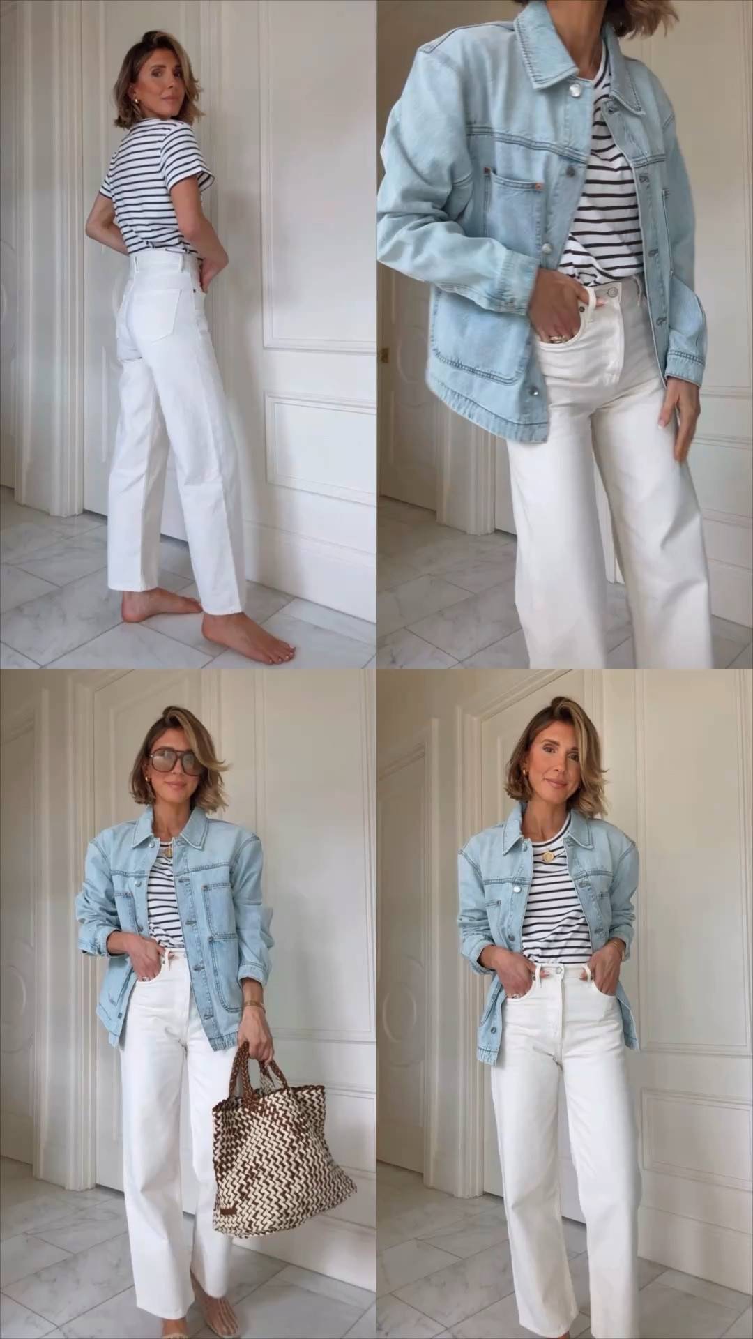 Elevated casual mom fit. Loves these ten jeans. Such a great straight leg fit. The jeans fit tts and jean jacket I'm wearing g size smalll