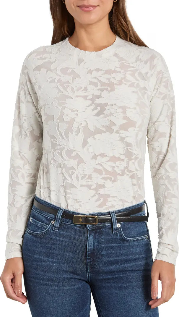 Splendid Cece Floral Semisheer Long Sleeve Top | Nordstrom | Nordstrom