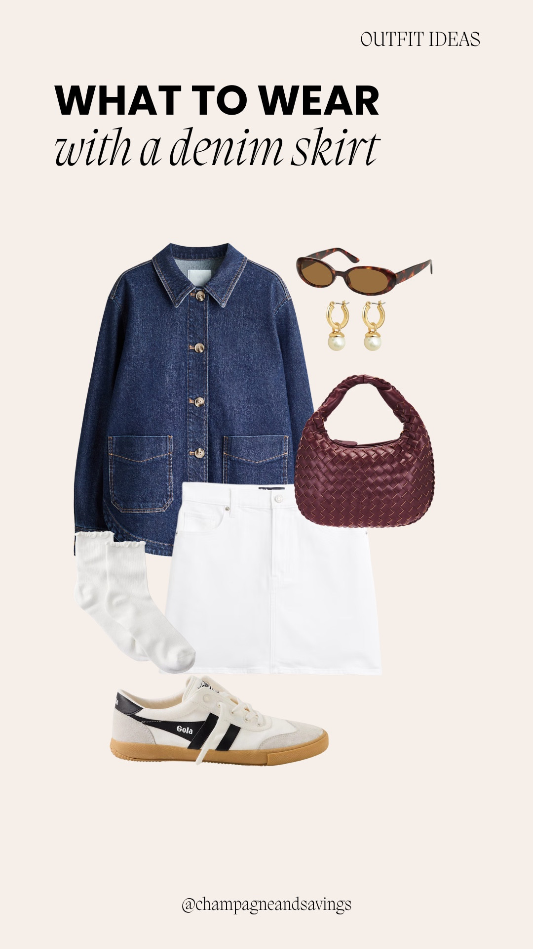 Denim skirt outfit

#LTKootd