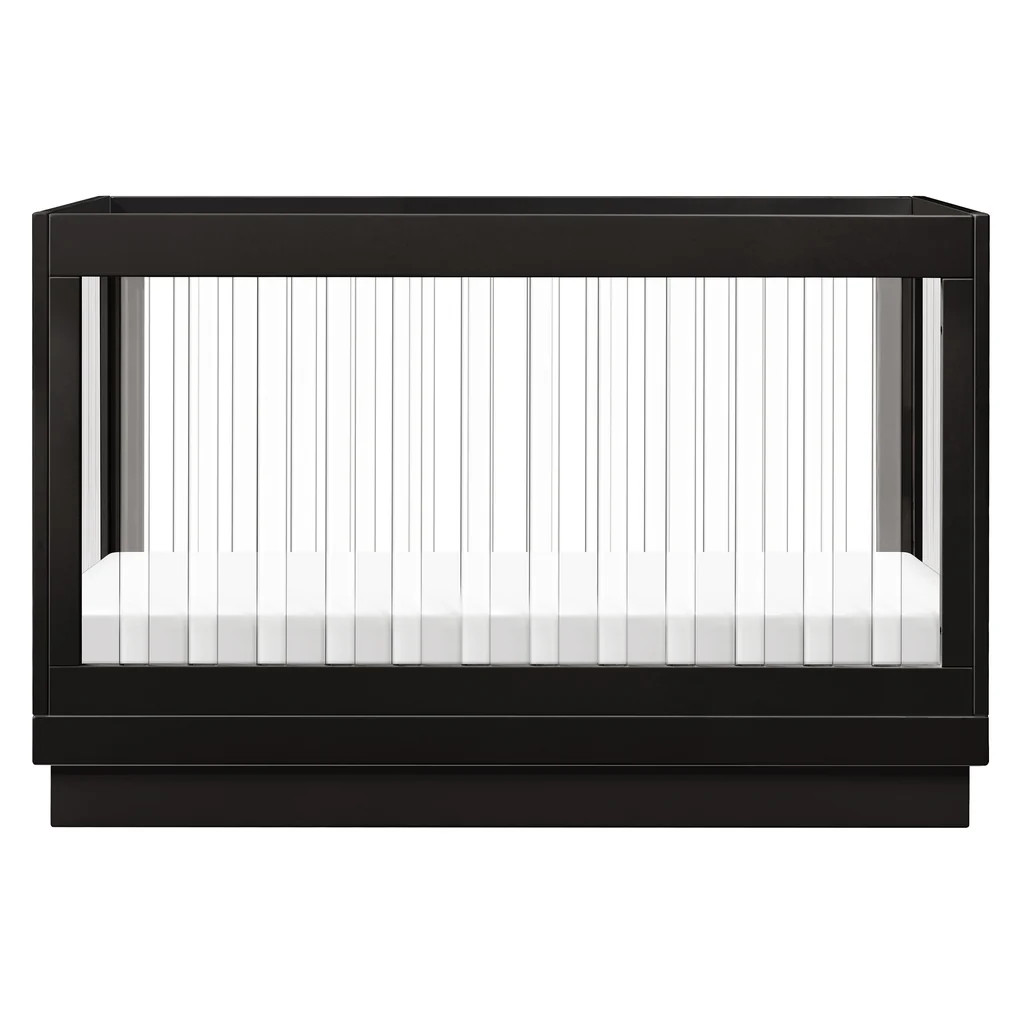 Harlow Acrylic 3-in-1 Convertible Crib with Toddler Bed Conversion Kit | 2Modern (US)