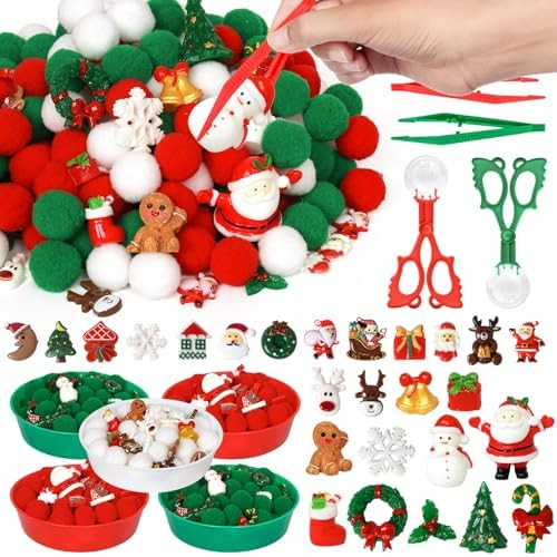 170 Pcs Christmas Sensory Bin Items Christmas Miniature Figurines Counting Sorting Sensory Bin Fi... | Amazon (US)