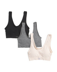 3pk Seamless Ribbed Bralettes | Women | Marshalls | Marshalls