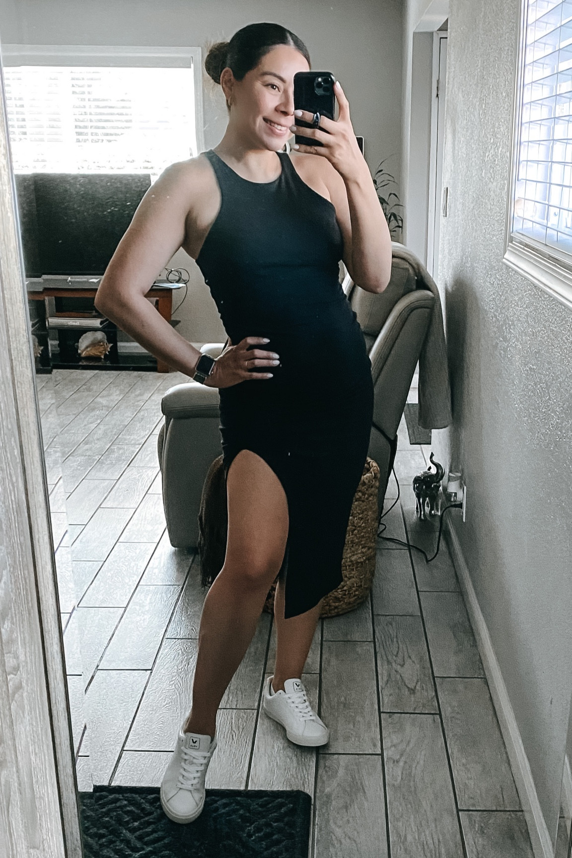 Perfect cute little black dress.

You could dress it up or down 

Summer dress, summer sneakers, ribbed dress

#LTKshoecrush #LTKstyletip #LTKunder50