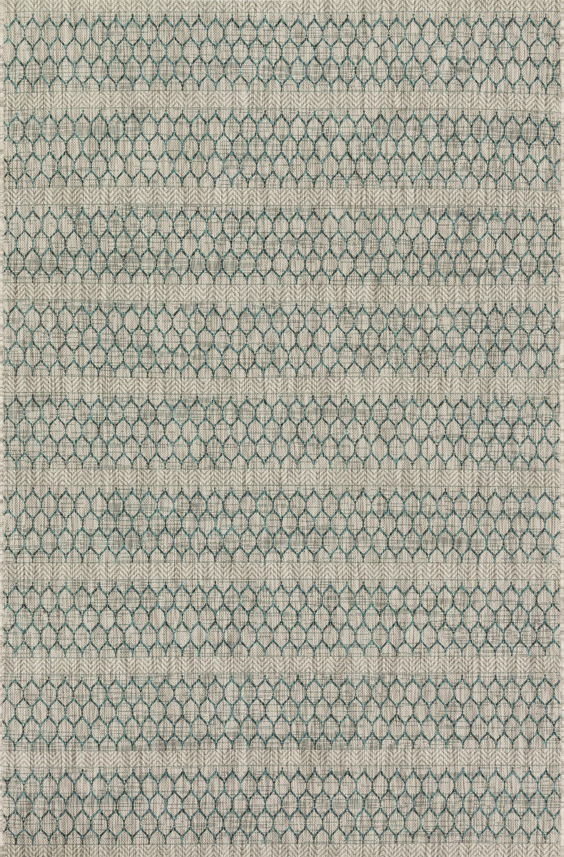 Loloi Isle Ie-01 Grey - Teal Area Rug | RugStudio.com