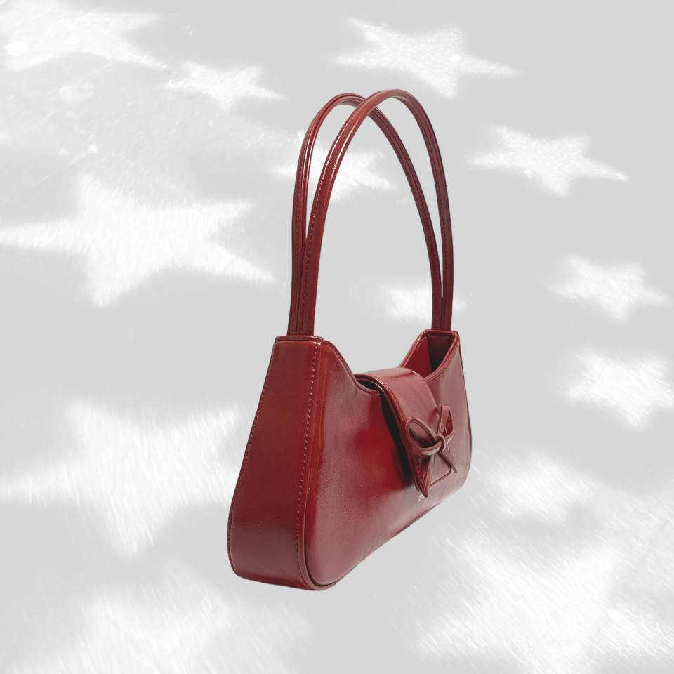 Bow Small Bag - Fishnet Stockings Red | W Concept (US)