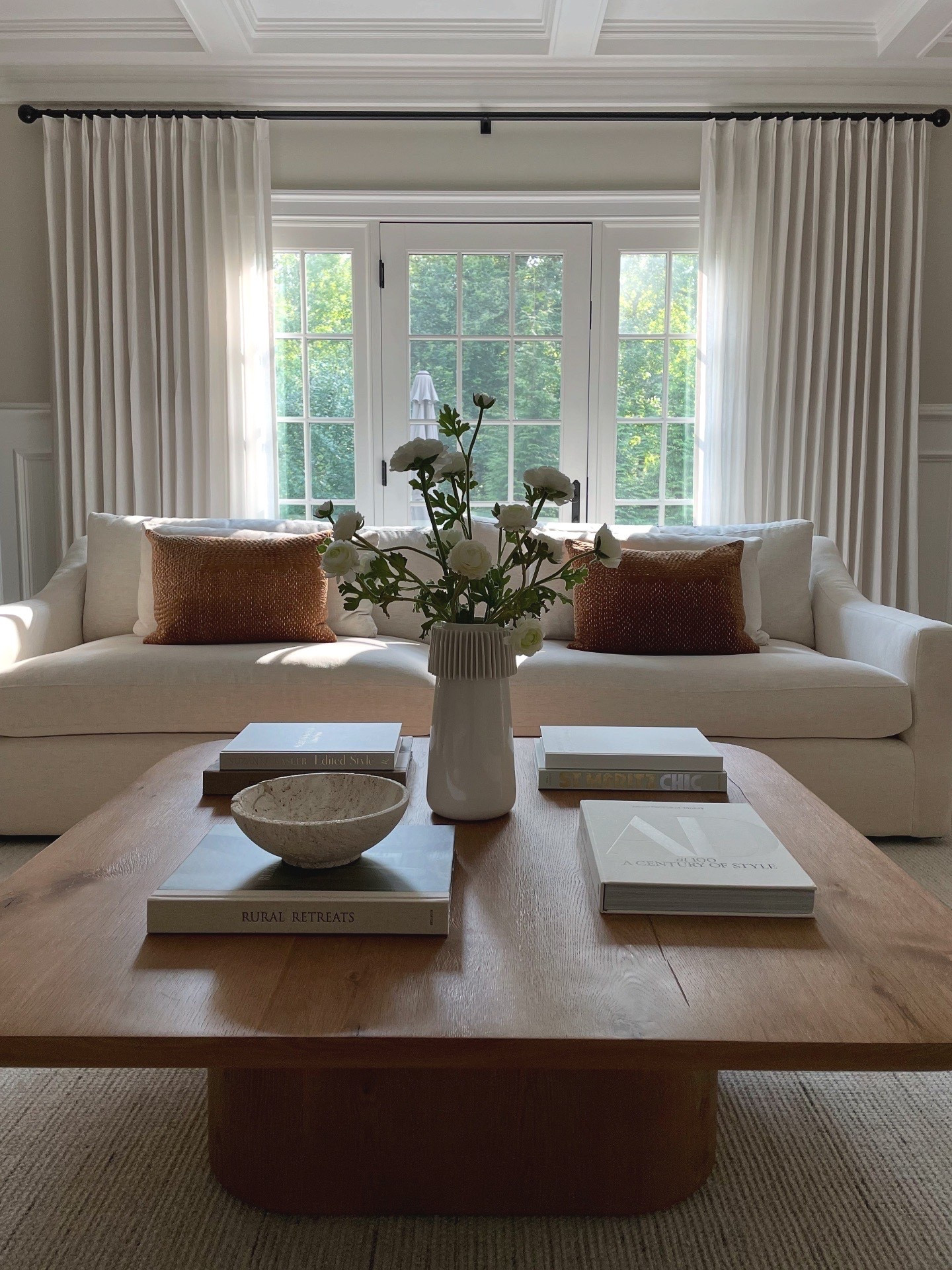 Curtains details:
Natural Cloud Linen Sheer Curtains
Warm White 
Pleated
75”W
96”L 

Use my code MELI21 for 21% off your order! 


#LTKStyleTip