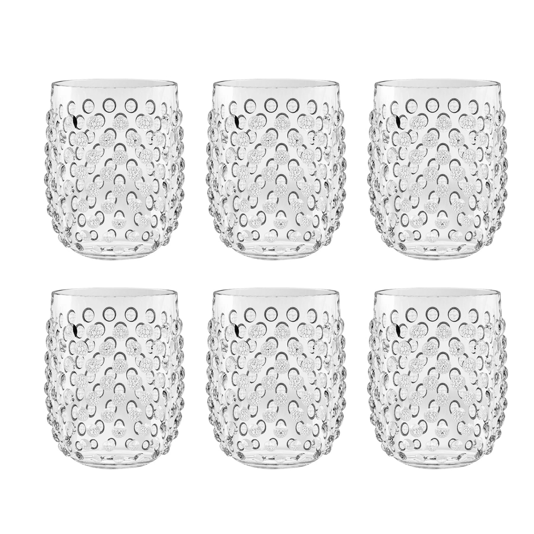 Adamo 15oz. Acrylic Wine Glass Set (Set of 6) | Wayfair North America