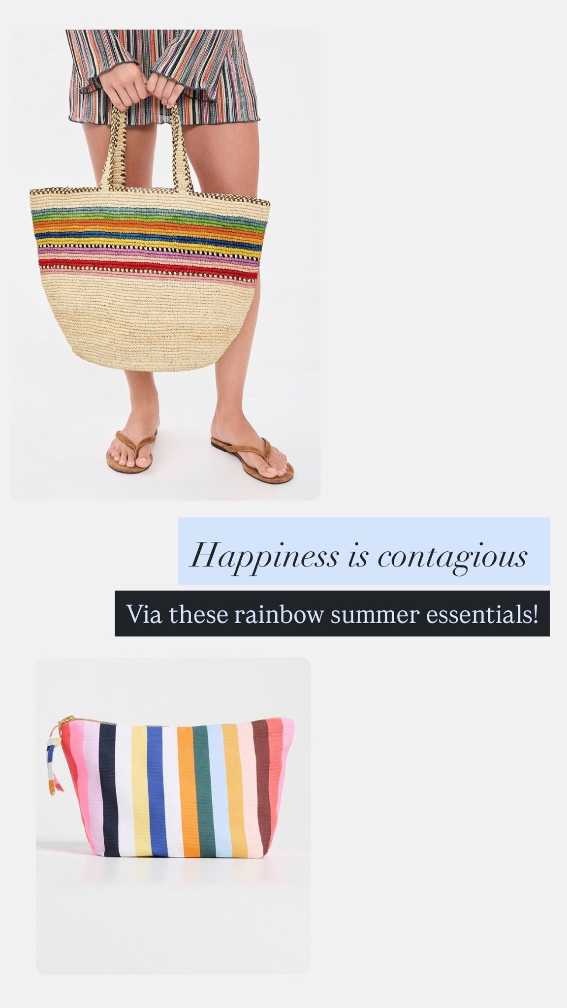 Happiness is contagious via these rainbow summer essentials — daily edit cover from Found by Em