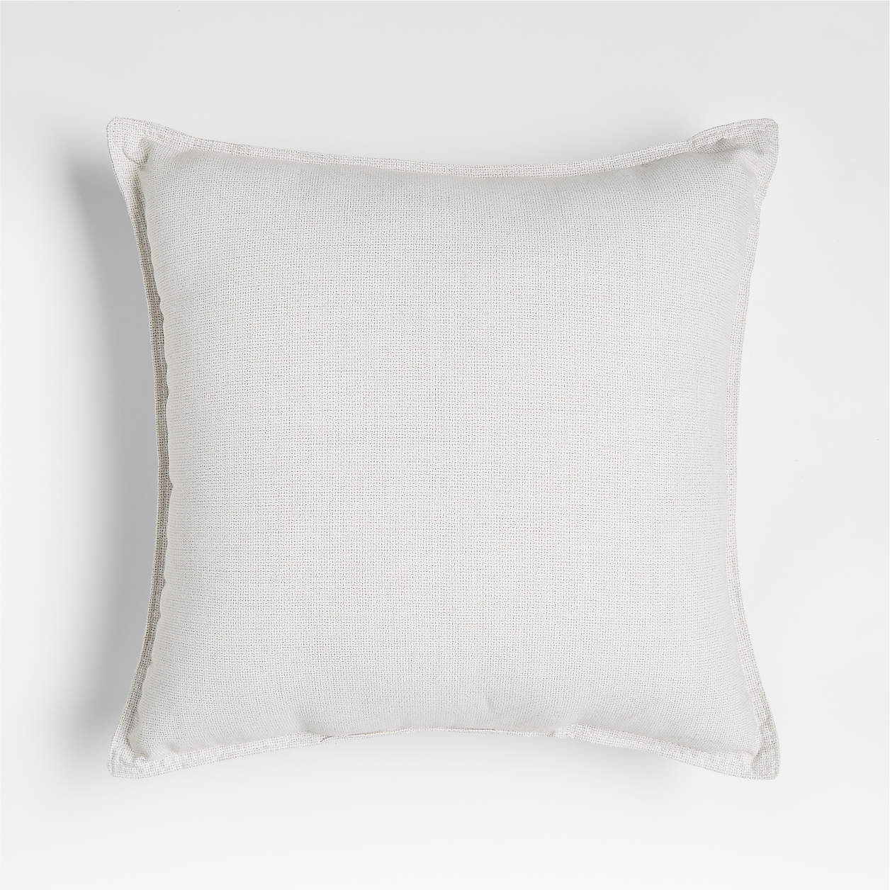 Sunbrella Solid 20"x20" Tan Textured Outdoor Throw Pillow + Reviews | Crate & Barrel | Crate & Barrel