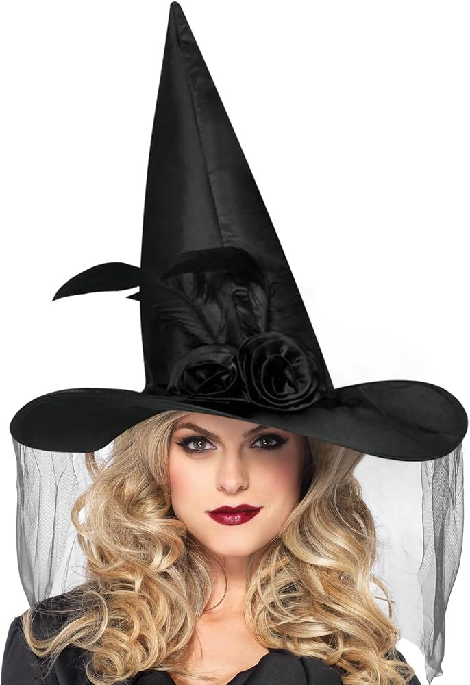Halloween Witch Hat with Built-in Shapeable Wire, Foldable 18IN Wizard Hat for Adults | Amazon (US)
