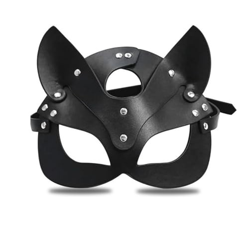 Utavu Leather Cat Mask Cat Eye Mask Cat Mask Halloween Leather Mask Women Cat Mask for Women Cat Halloween Accessories for Women Cat Mask for Women Cat Eye Mask Costume | Amazon (US)