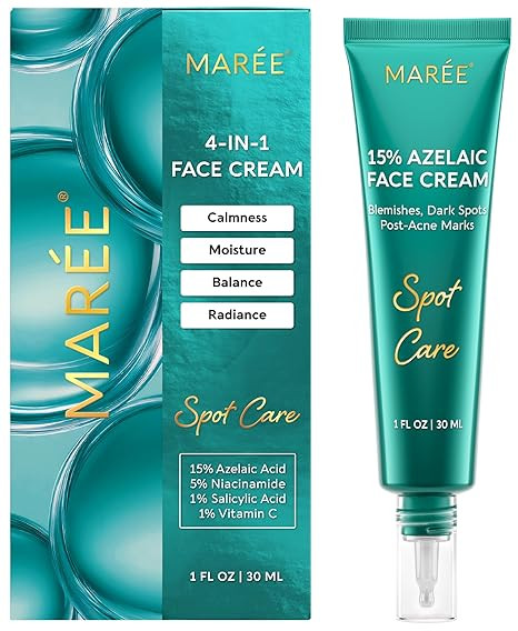 MAREE Azelaic Acid 15% Face Cream – Azelaic Acid Treatment with Niacinamide & Salicylic Acid ... | Amazon (US)