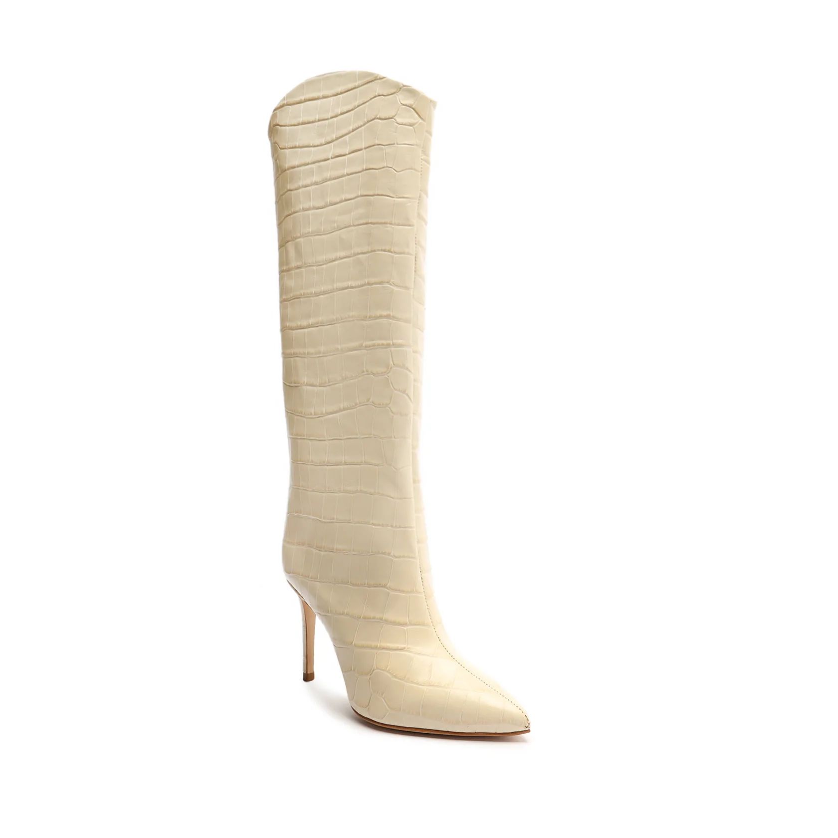 Maryana Tall Boot in Crocodile Effect Leather | Schutz Shoes | Schutz Shoes (US)