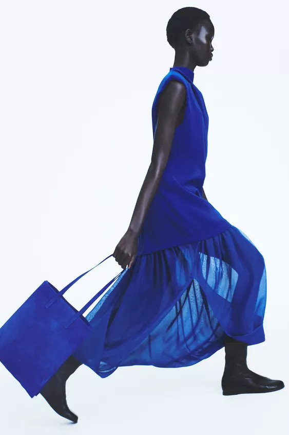 SUEDE SHOPPER BAG | Zara US