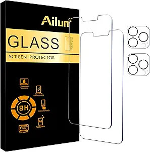 Ailun 2 Pack Screen Protector for iPhone 13 Pro Max [6.7 inch] Display 2021 with 2 Pack Tempered ... | Amazon (US)
