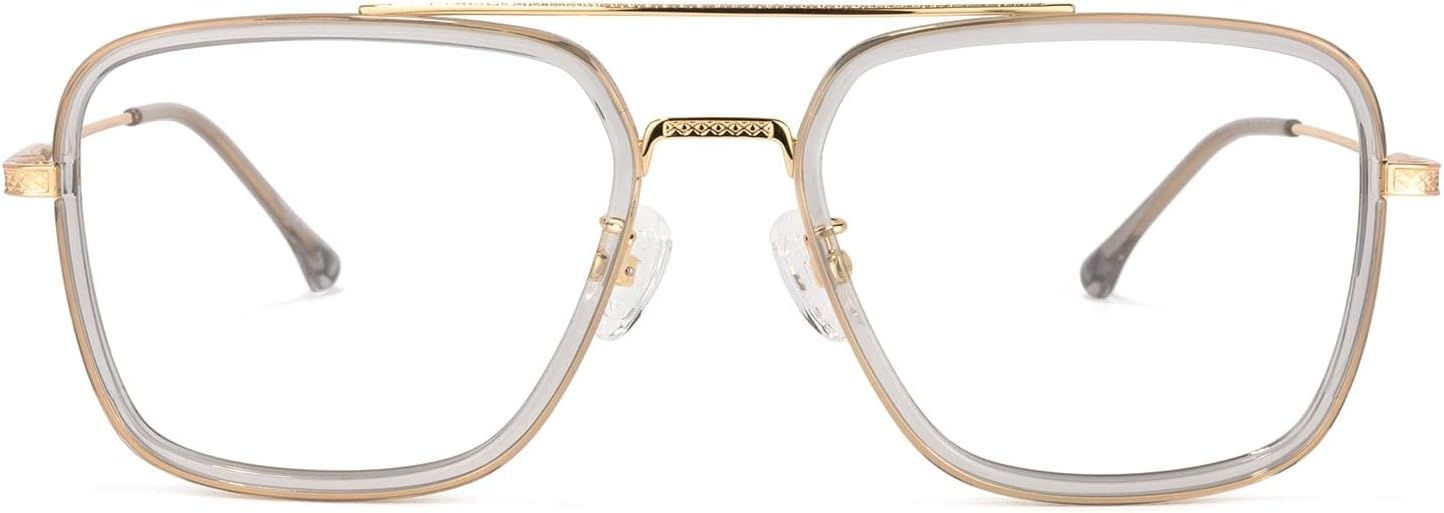 Zeelool Readers Aviator Blue Light Blocking Reading Glasses for Men Women with Anti-Reflective Co... | Amazon (US)
