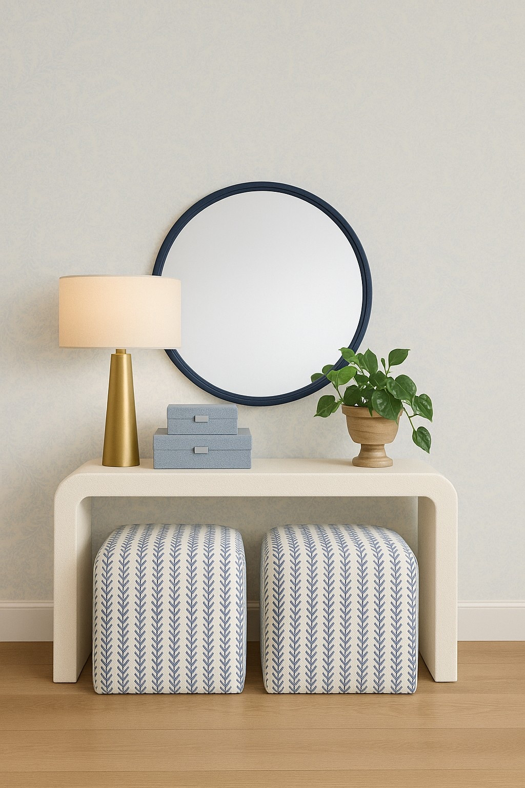 A warm welcome starts here—textured layers, soft blues, and timeless style set the tone the moment you walk in. 

#LTKHome #LTKSeasonal #LTKFindsUnder100