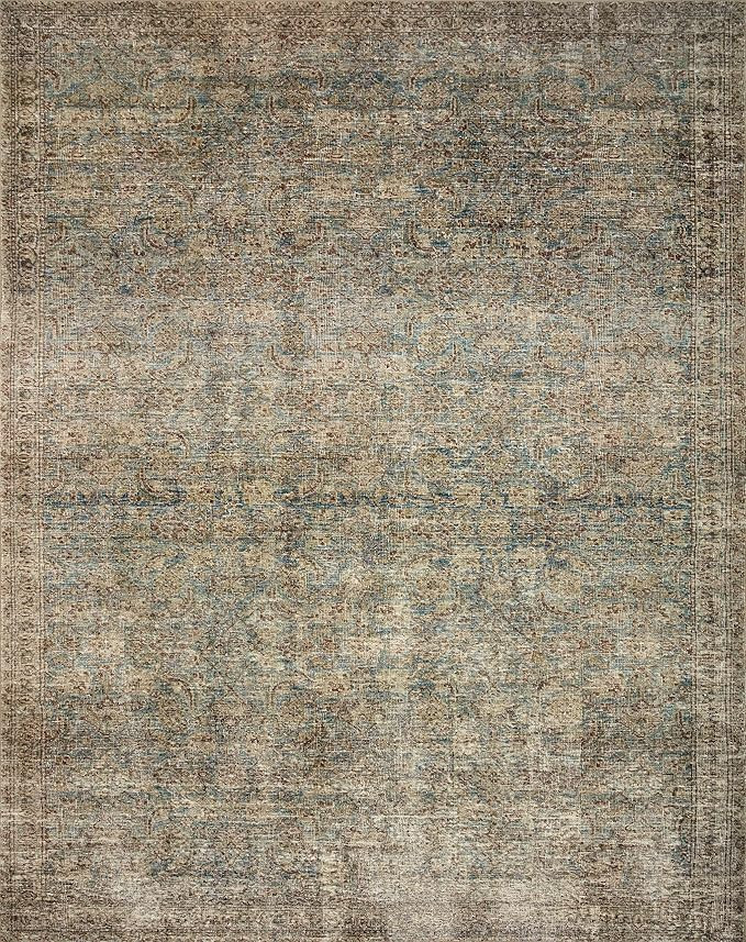Amber Lewis x Loloi Morgan Collection MOG-04 Sea / Sage, Traditional 8'-3" x 11'-3" Area Rug feat... | Amazon (US)
