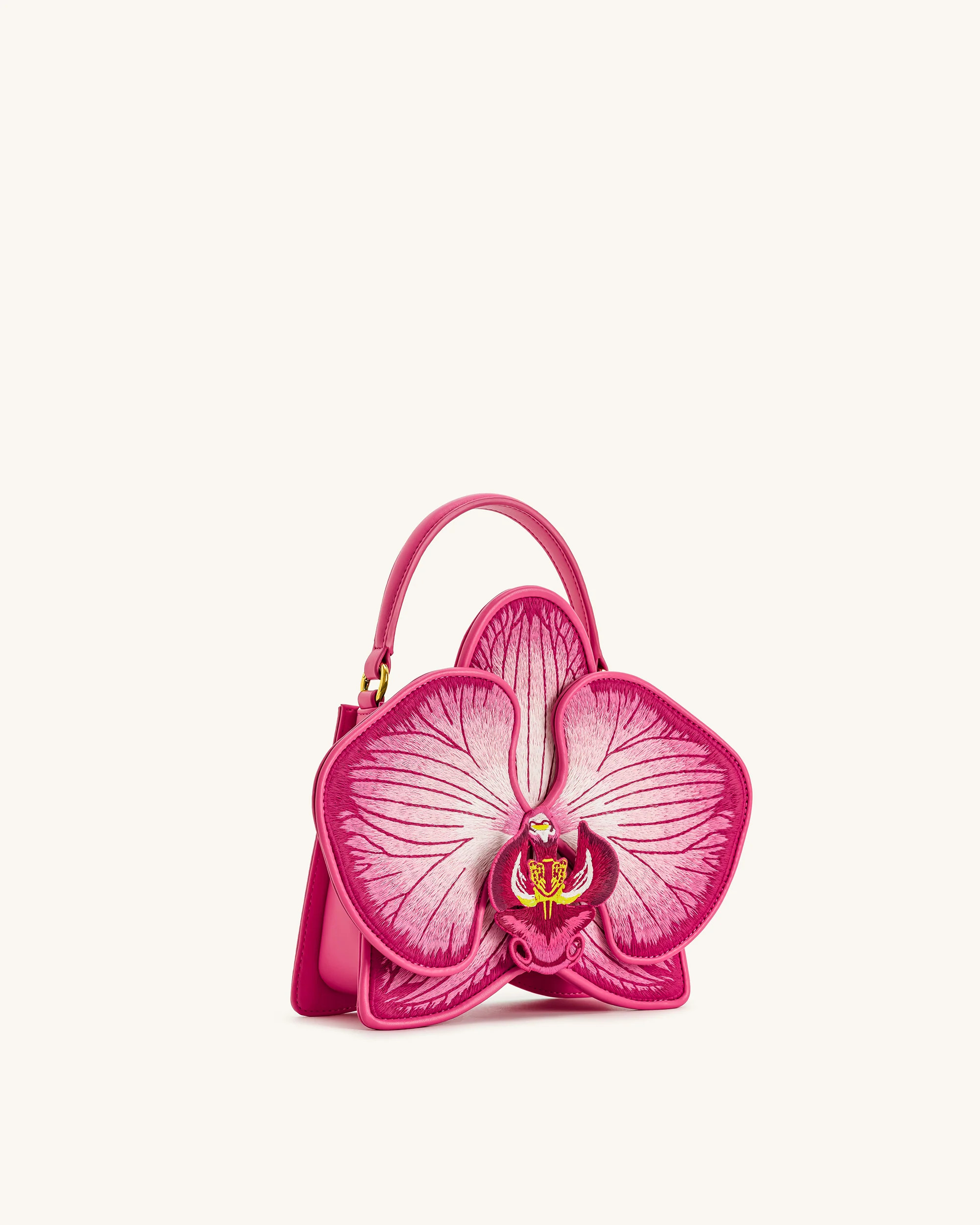 Flora Orchid Shaped Top Handle Bag - Pink | JW PEI US